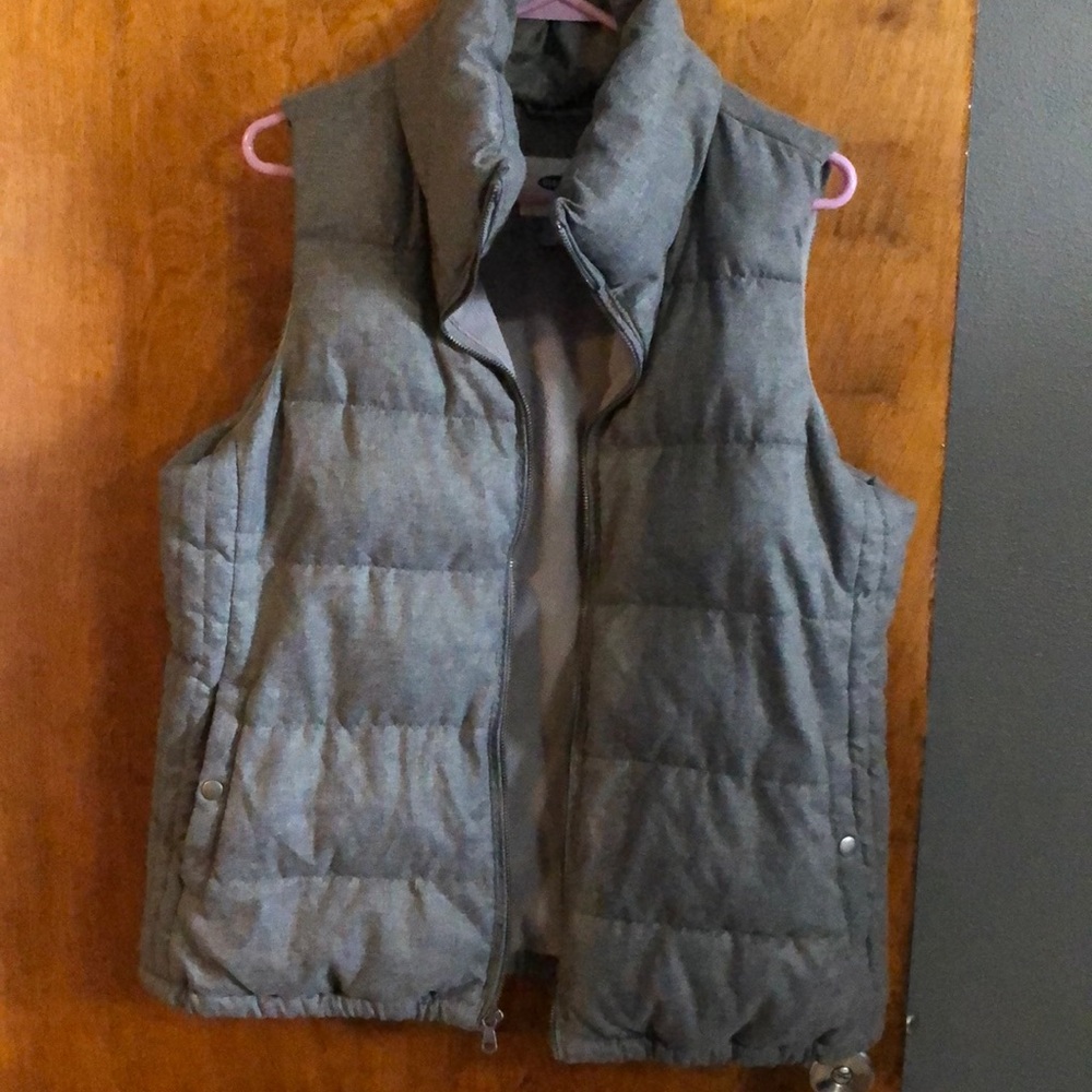 Puffy grey vest
